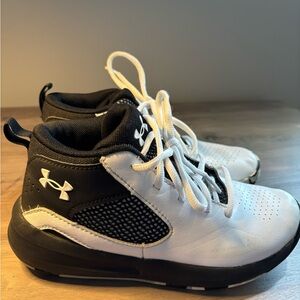 Under Armour Kids' Black and White Sneakers